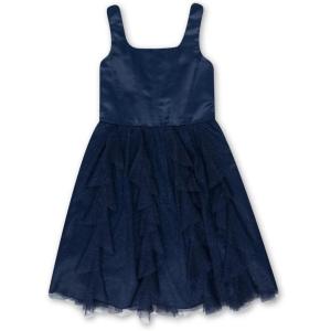 image:imageSpeechless Girls Sleeveless Party Dress with Corkscrew SkirtNavy