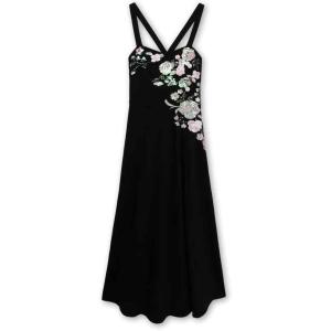 image:imageSpeechless Girls Sleeveless Scuba Crepe Maxi Slip Party DressBlack