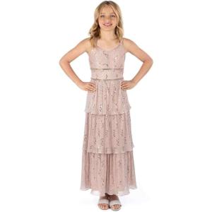 image:imageSpeechless Girls Sleeveless Sequin Patterned V Neck Tiered Maxi DressRose Gold