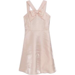 image:imageSpeechless Girls Sleeveless Shimmer Halter Neck Mikado Bow Front Party DressBlush