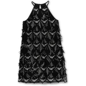 image:imageSpeechless Womens Sleeveless Halter Neck Sequined Party Special Occasion DressBlack