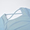 image:imageUhnice Flower Girl Long Sleeve Ruched Bodycon Dress for Wedding Party DanceBlue