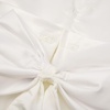 image:imageUhnice Girls Satin Flower Girl Dress with Detachable Bow Sleeveless Ankle Length Party Gown for Wedding BirthdayWhite