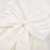 image:imageUhnice Girls Satin Flower Girl Dress with Detachable Bow Sleeveless Ankle Length Party Gown for Wedding BirthdayWhite