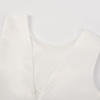 image:imageUhnice Girls Satin Flower Girl Dress with Detachable Bow Sleeveless Ankle Length Party Gown for Wedding BirthdayWhite