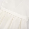 image:imageUhnice Girls Satin Flower Girl Dress with Detachable Bow Sleeveless Ankle Length Party Gown for Wedding BirthdayWhite