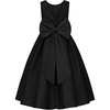 image:imageUhnice Girls Satin Flower Girl Dress with Detachable Bow Sleeveless Ankle Length Party Gown for Wedding BirthdayBlack