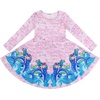 image:imageQuedoris Girls Dress Unicorn Printed Casual Party Twirly Dress for Kids in 2t to 10 Years